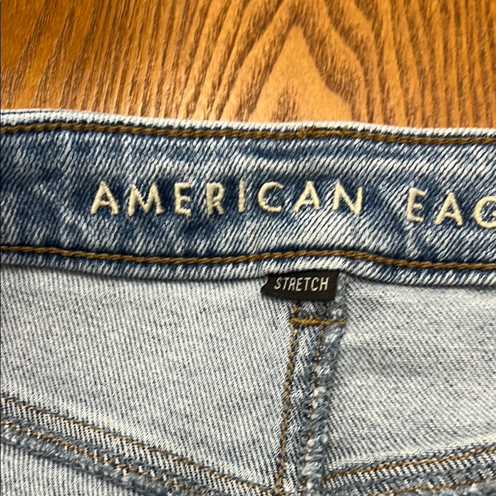 Stylish Light Blue Women's Straight Leg Jeans - Picture 3 of 5